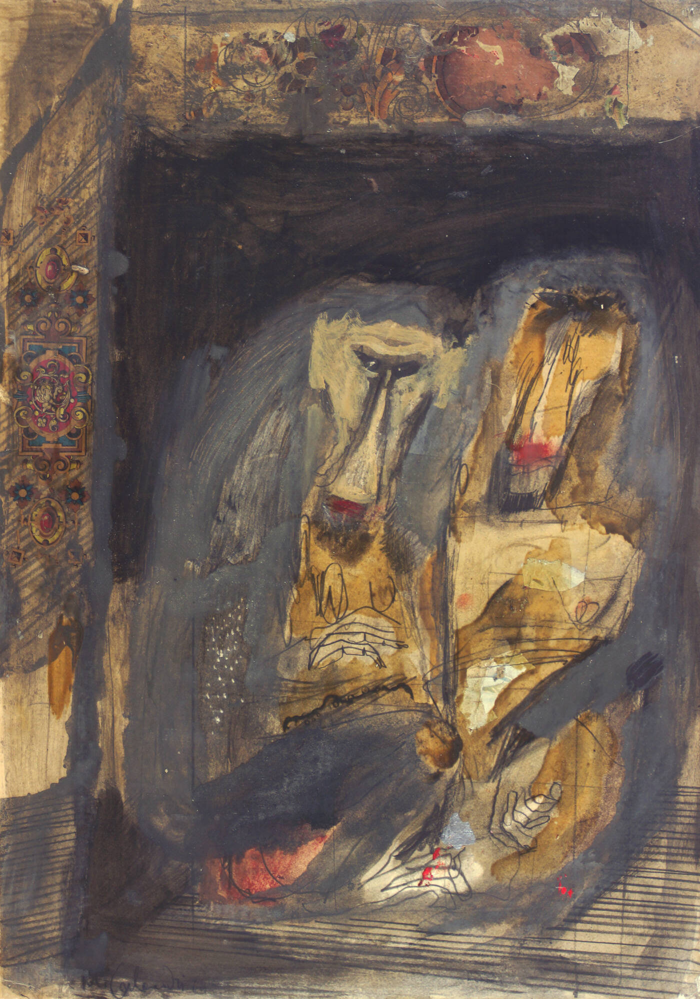 MARIO CALANDRI - 'Due babbuini' 1964