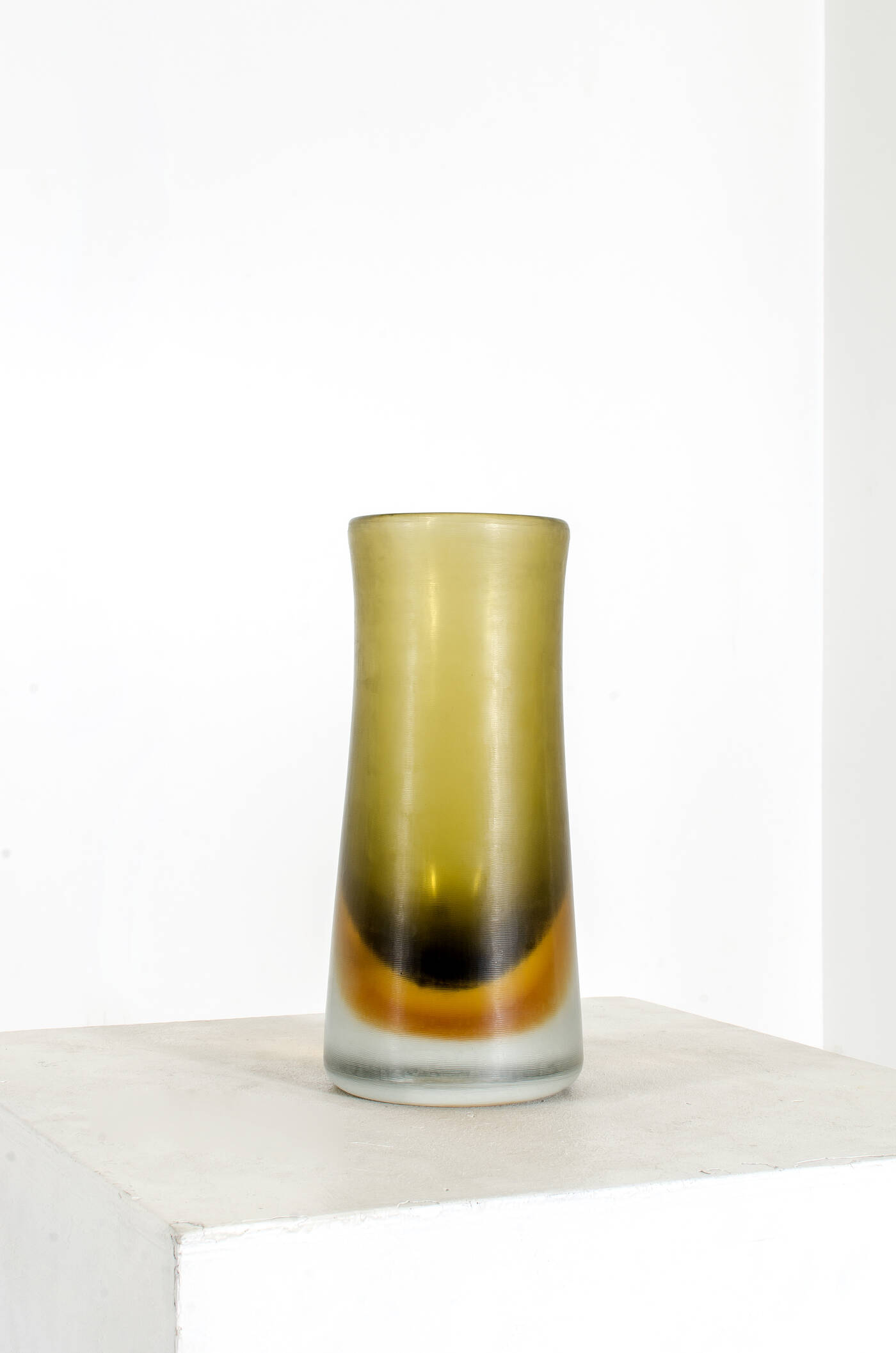 PAOLO VENINI - Vaso in vetro della serie 'incisi' 