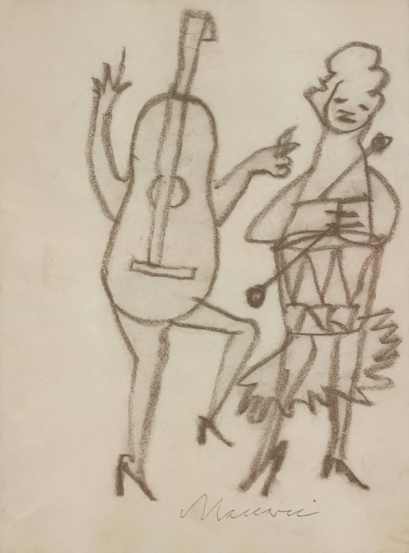 MINO MACCARI - 'Strumenti musicali' anni '970