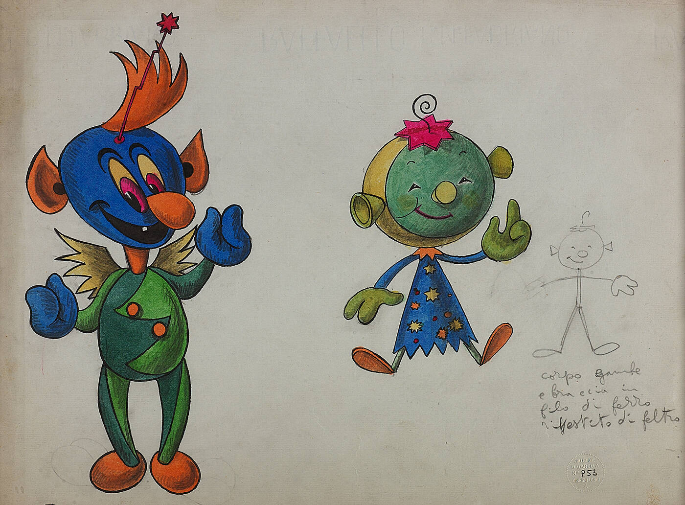 MARIO STURANI - 'Bozzetti per pupazzi'