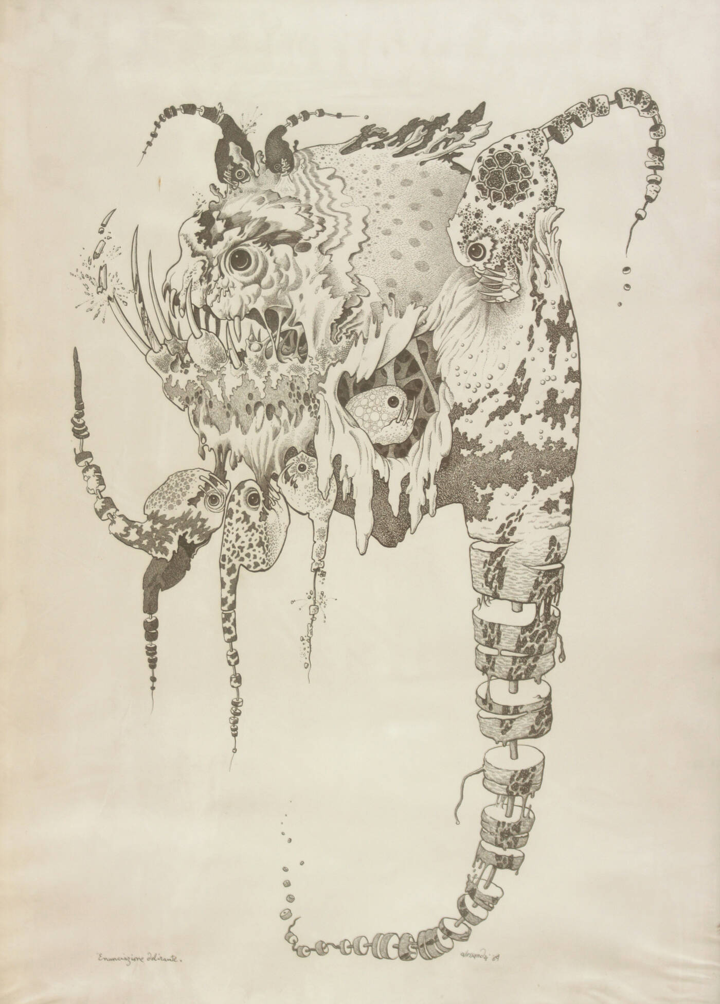 LORENZO ALESSANDRI - 'Enunciazione delirante' 1964