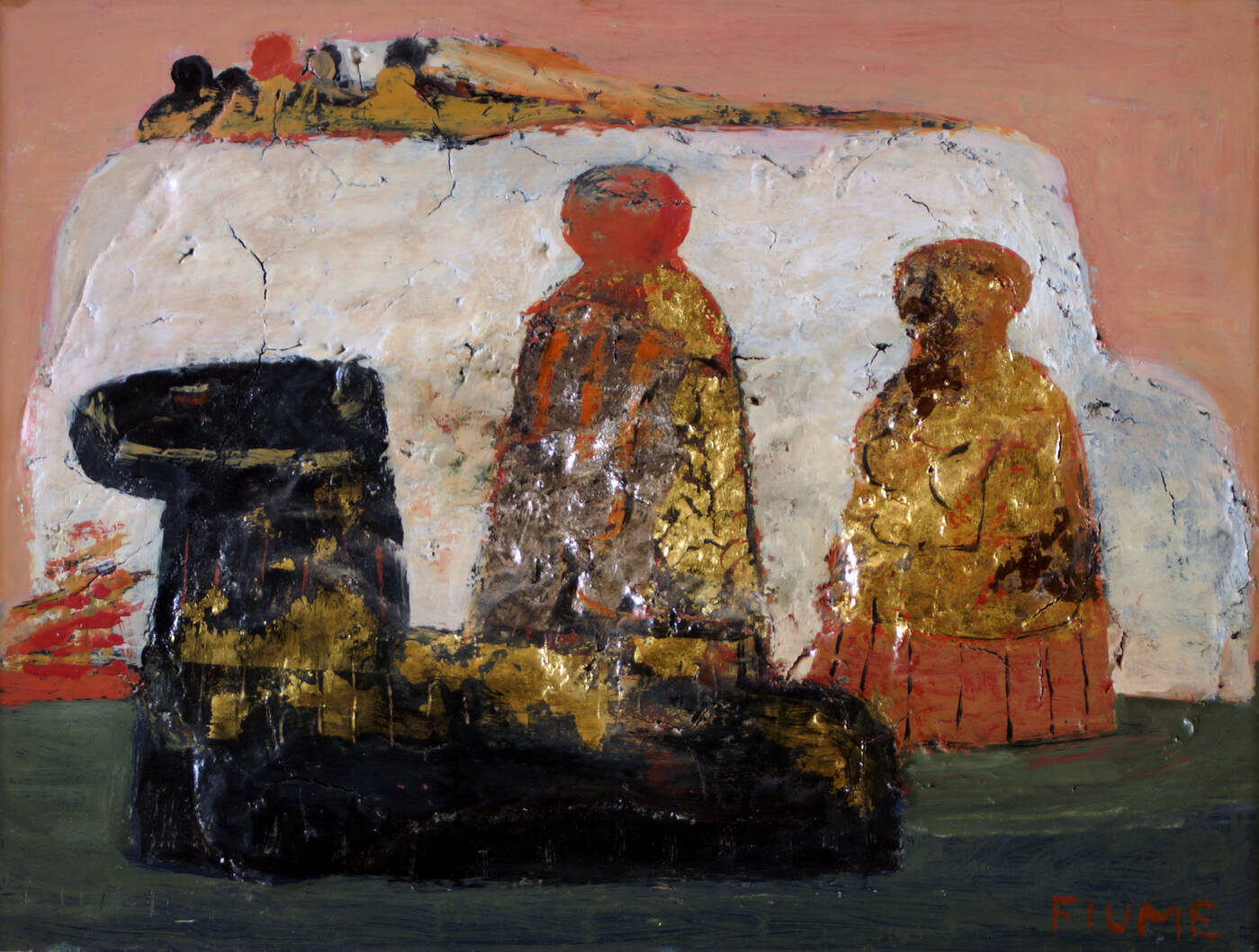 SALVATORE FIUME - 'Isole di statue' anni '60