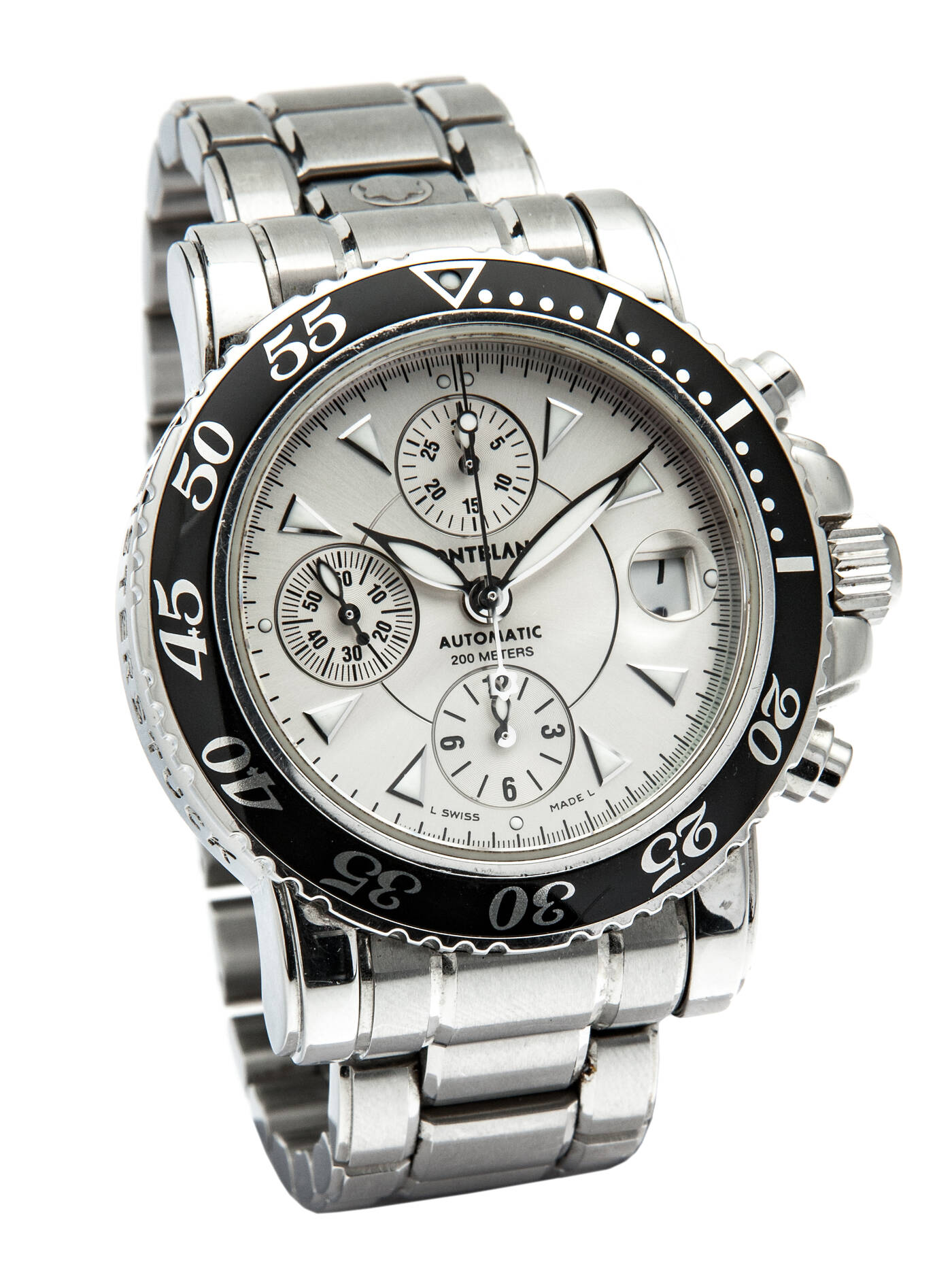 MONTBLANC - Cronografo a tre contatori, Mod. 'Maisterstuck', ref. 7034, serie recente