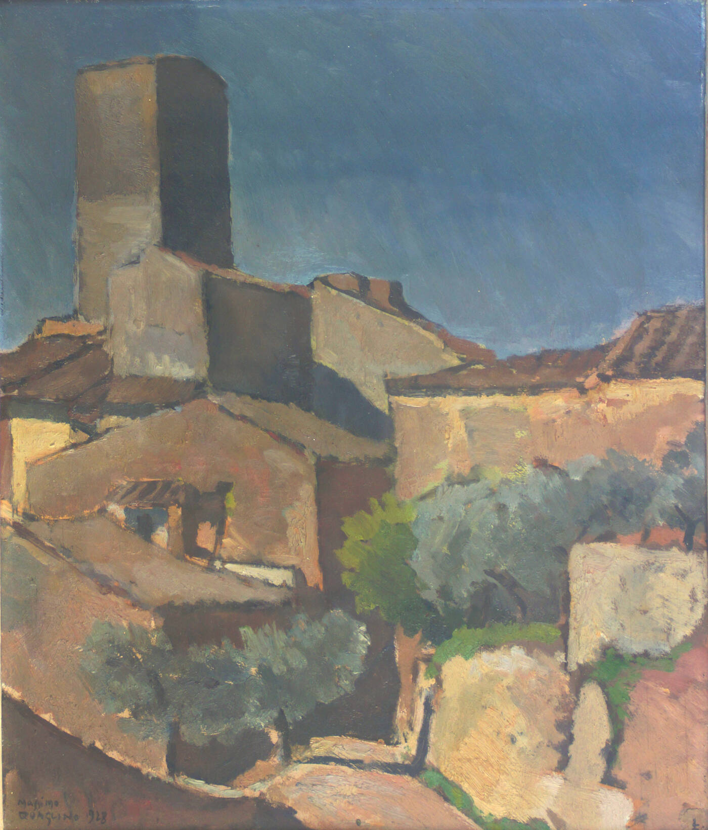 MASSIMO QUAGLINO - 'San Gimignano' 1928