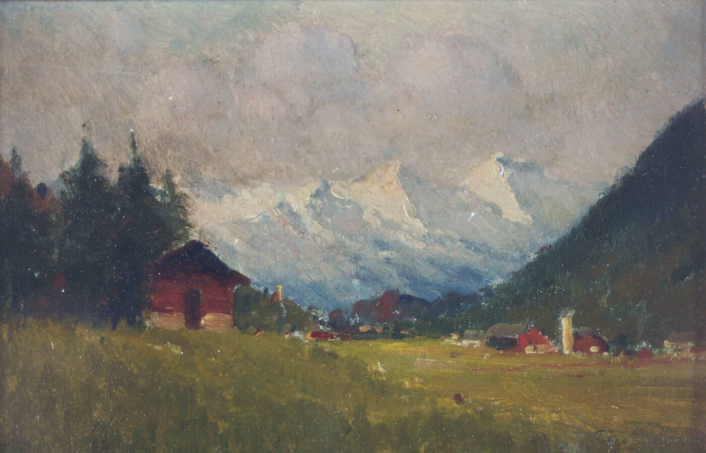 GIOVANNI COLMO - 'Paesaggio con baita'