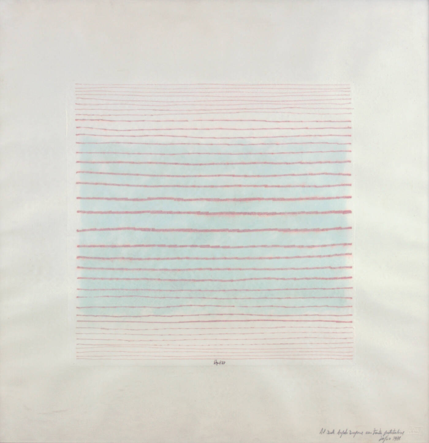 SERGIO AGOSTI - 'Modulazione orizzontale' 1987