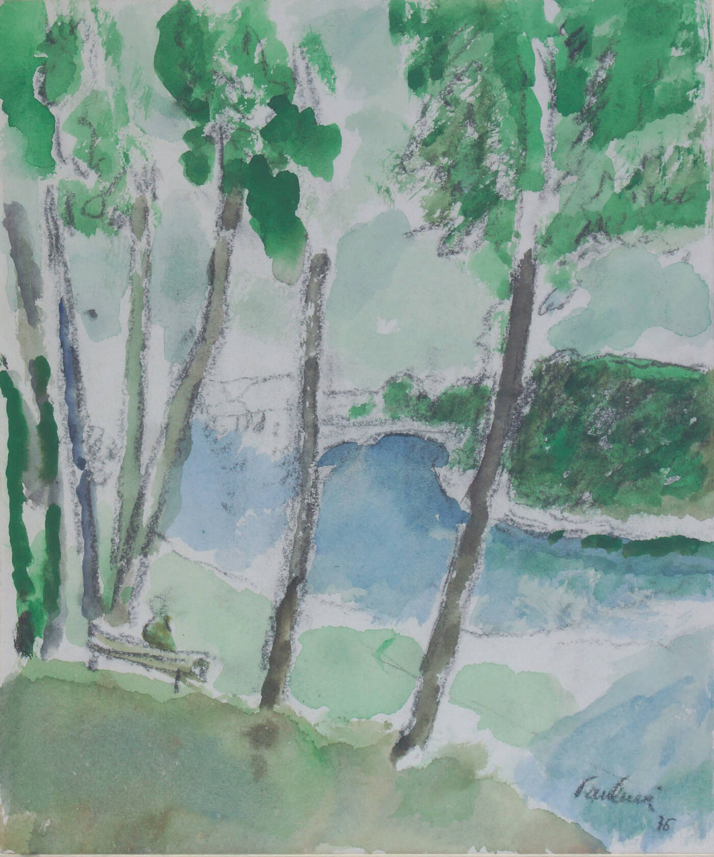 ENRICO PAULUCCI - 'Il Po dal Valentino' 1976