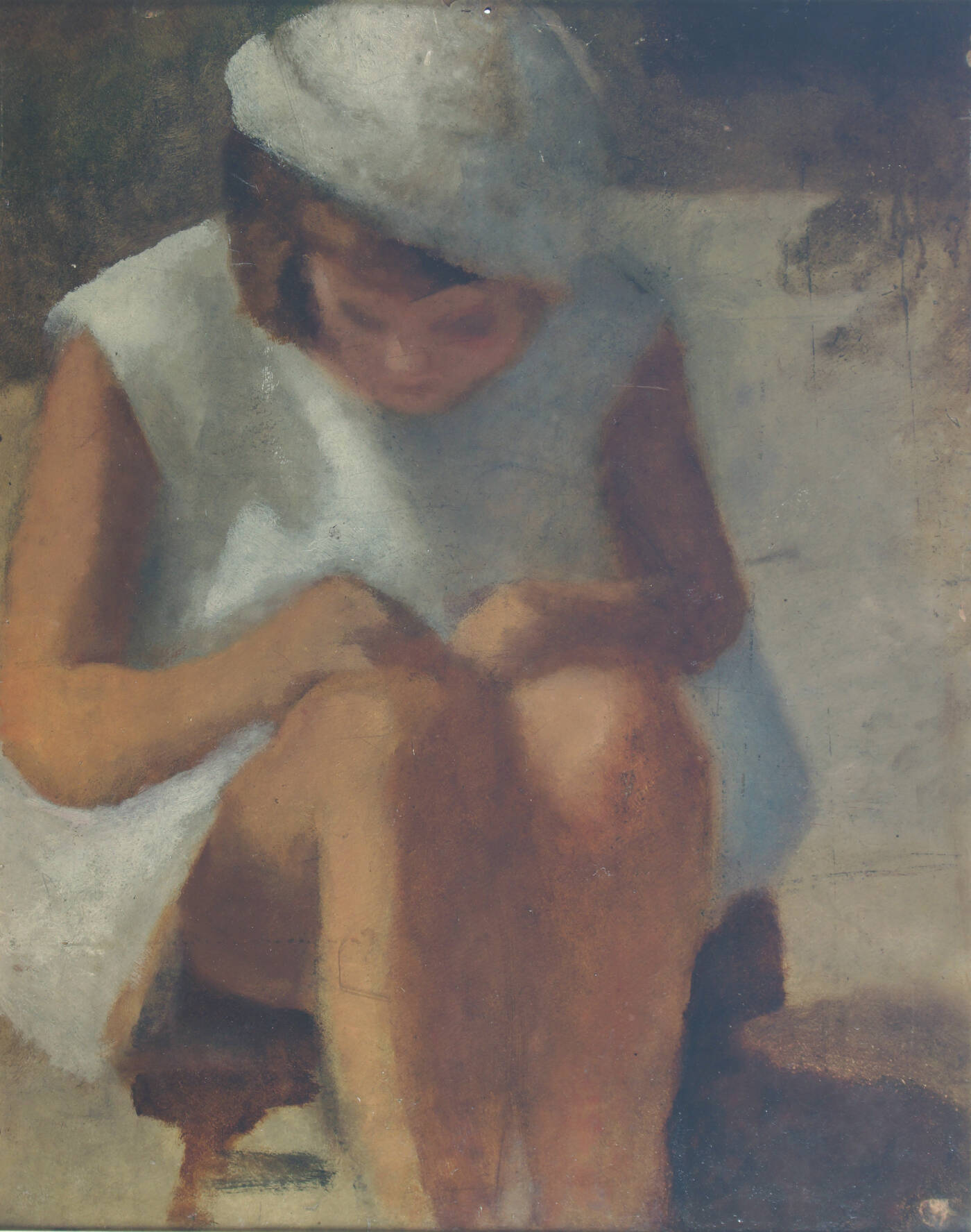 SCUOLA DI CASORATI - 'Bambina al sole'