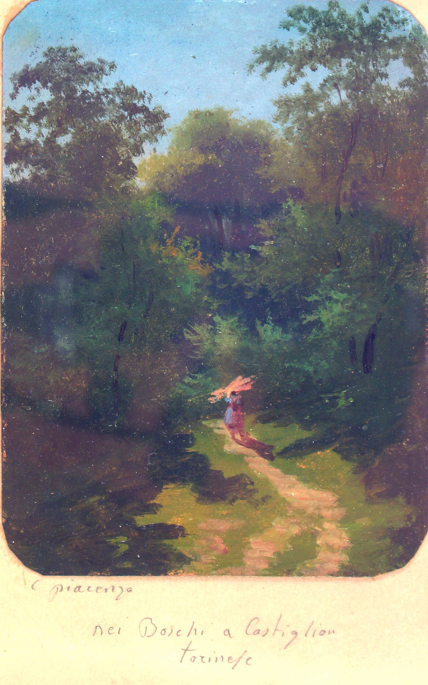 CARLO PIACENZA - 'Nei boschi a Castiglione Torinese'
