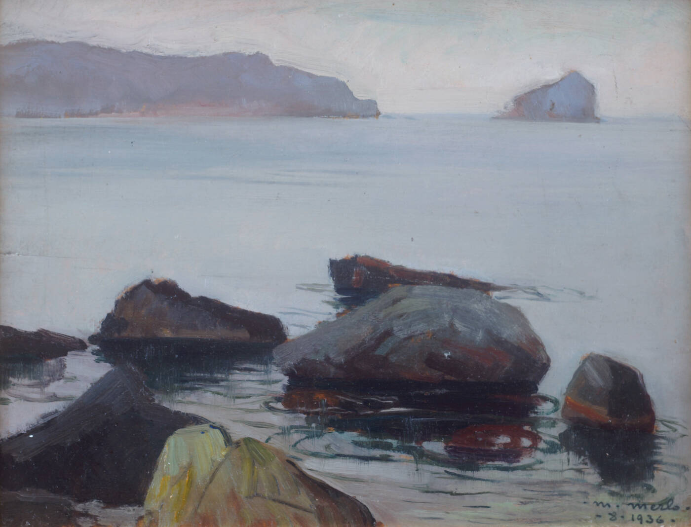 METELLO MERLO - 'Verso Bergeggi' Noli agosto 1936