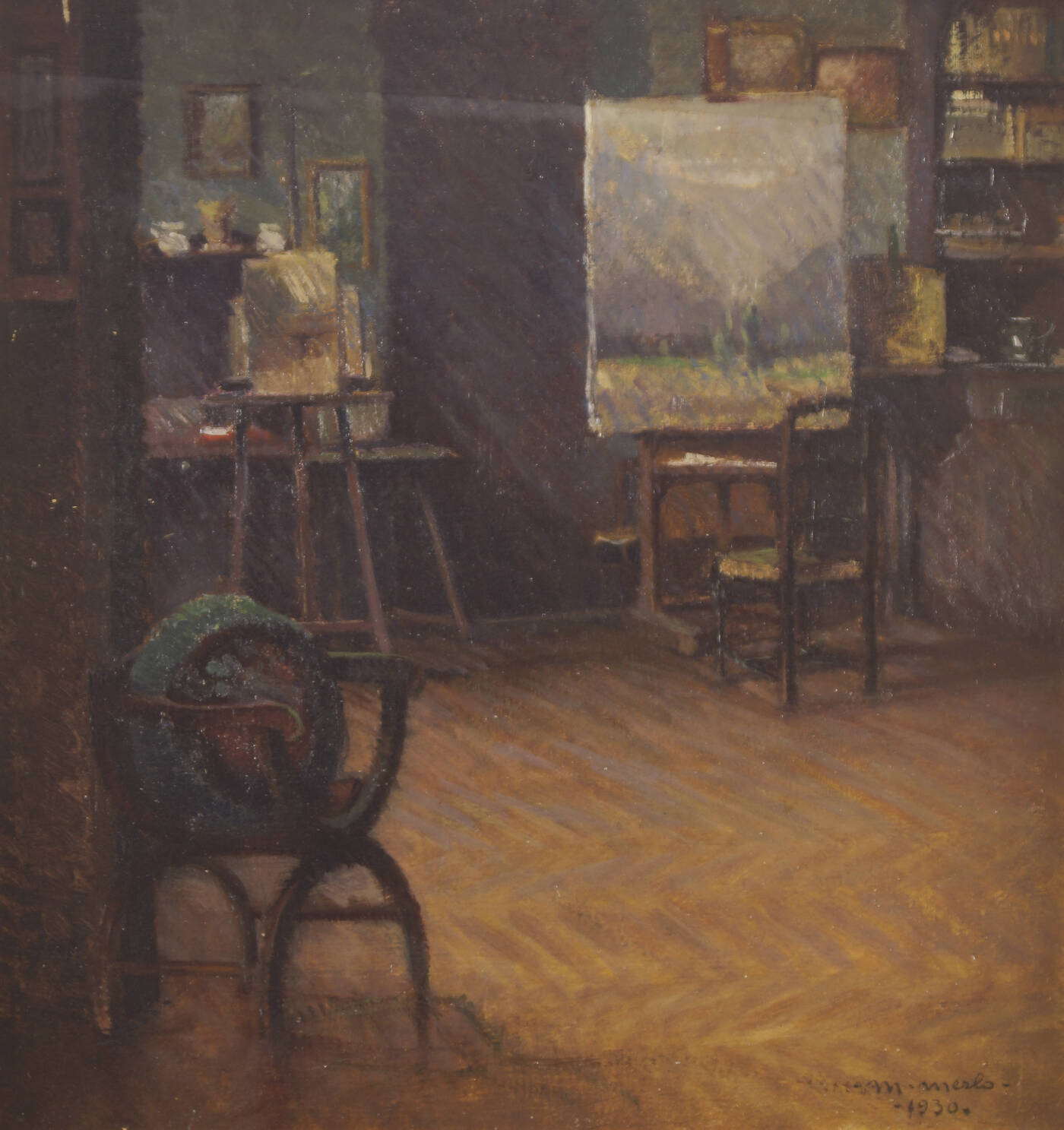 METELLO MERLO - 'Lo studio del pittore' febbraio 1930 