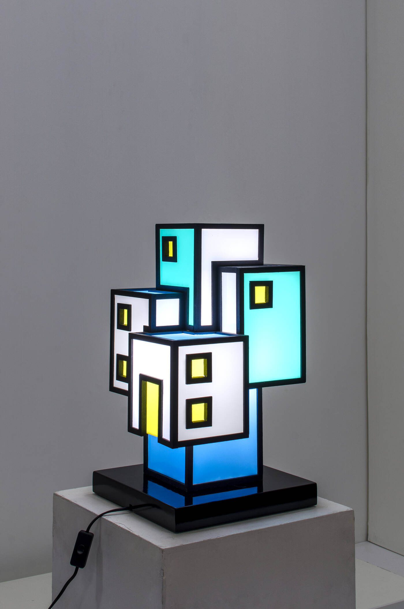 FABIANO SPEZIARI - Lampada da tavolo della serie Agglomerati Luminosi