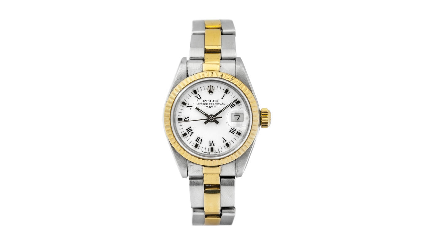 ROLEX - Oyster Perpetual Date, misura lady, ref. 69173, anni '80