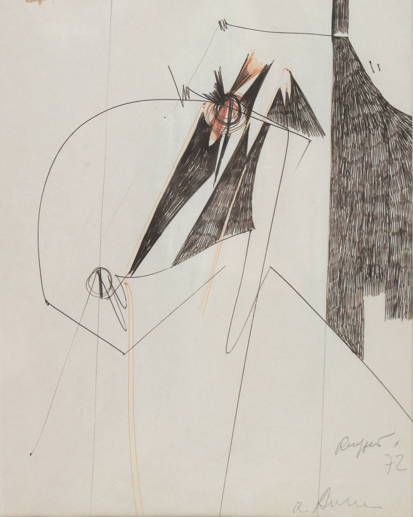 PIERO RUGGERI - 'Composizione' 1972