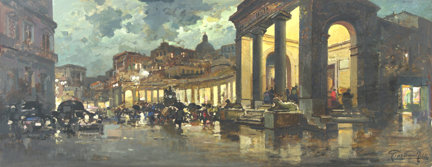 FELICE GIORDANO - 'Notturno. Teatro San Carlo di Napoli'