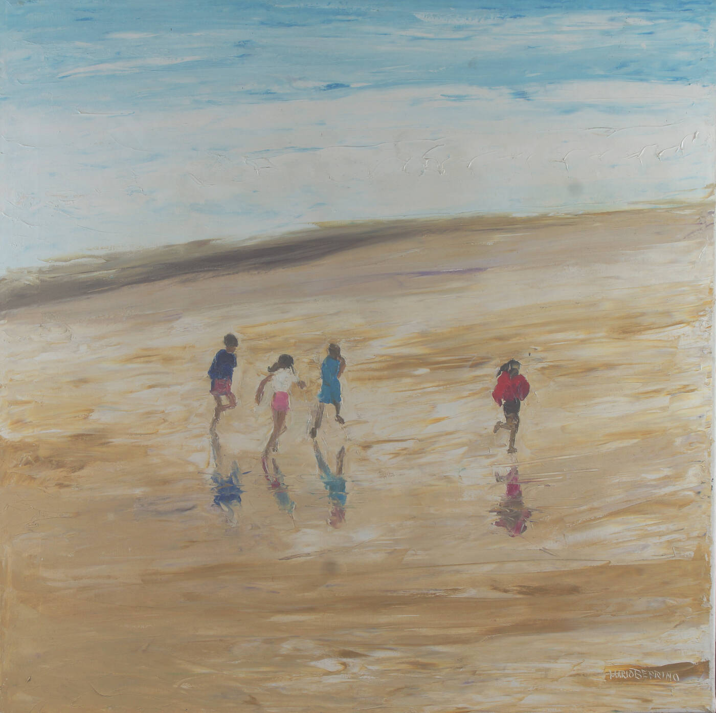 MARIO BERRINO - 'Ragazzi e ragazze nel bagnasciuga' 1994