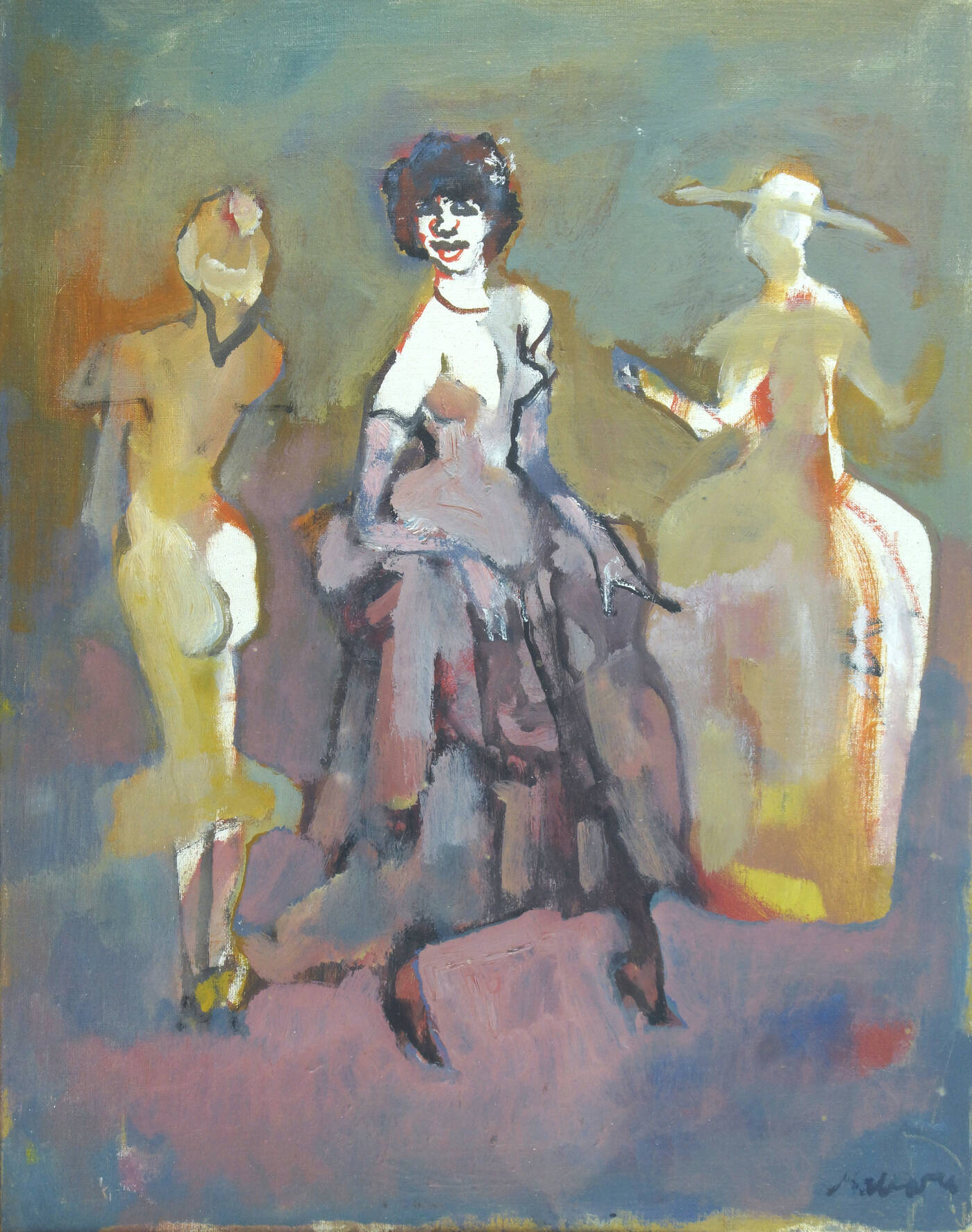 MINO MACCARI - 'Tre figure femminili'