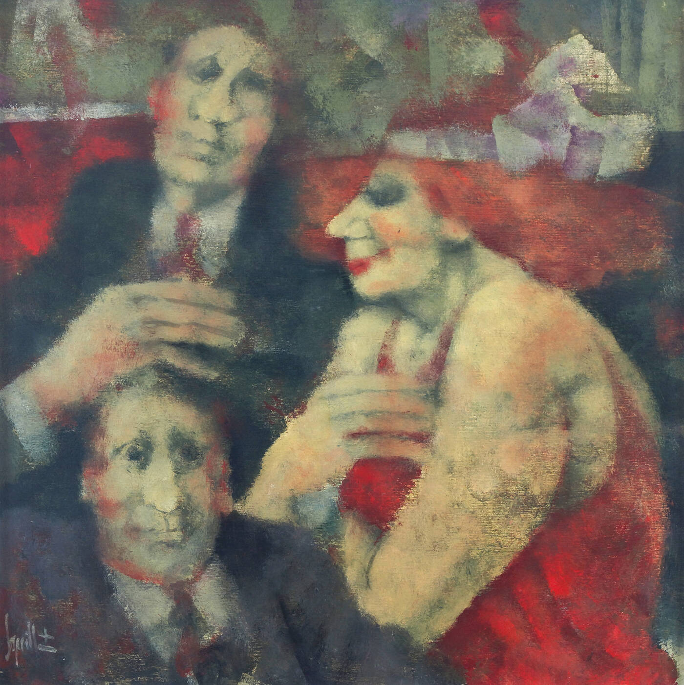 REMO SQUILLANTINI - 'Signora in rosso'