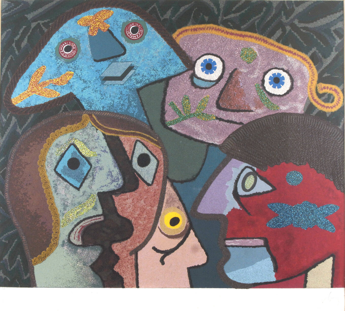 ENRICO BAJ - 'Quattro personaggi'