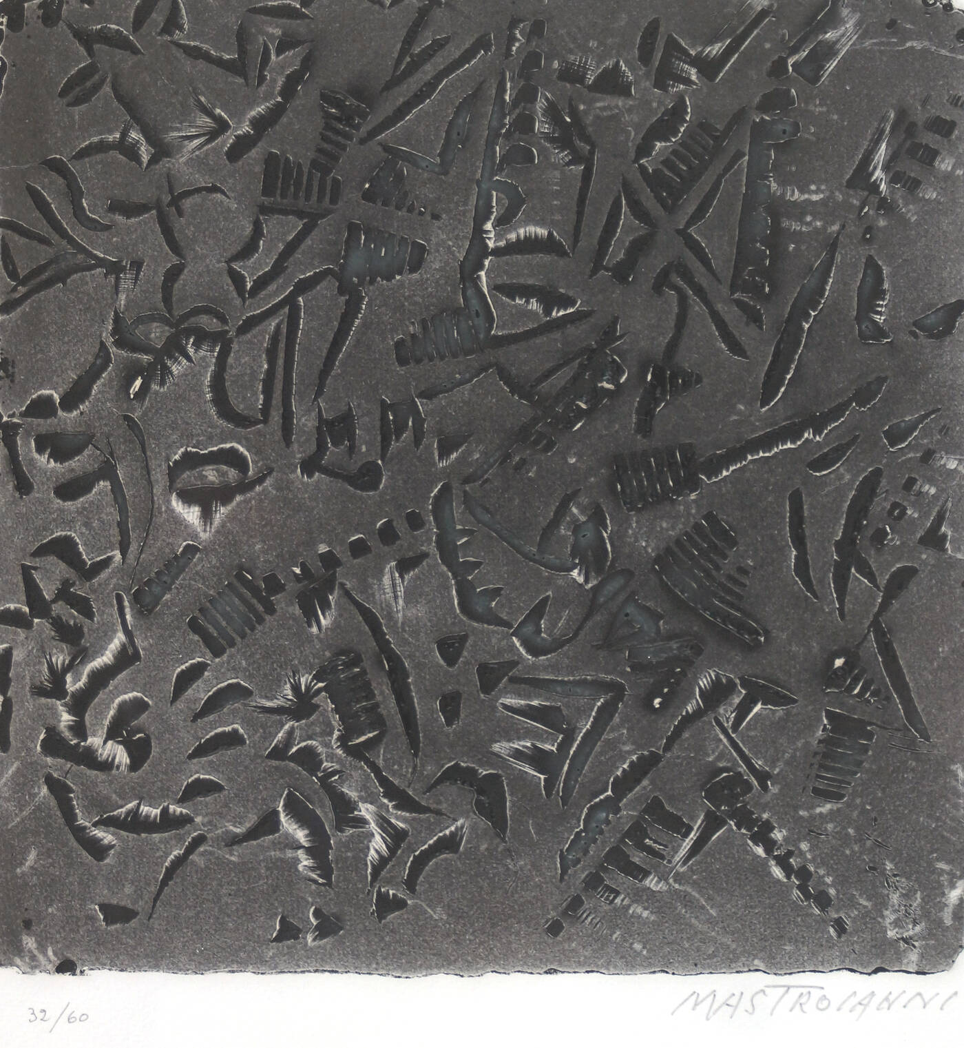 UMBERTO MASTROIANNI - 'Composizione astratta'