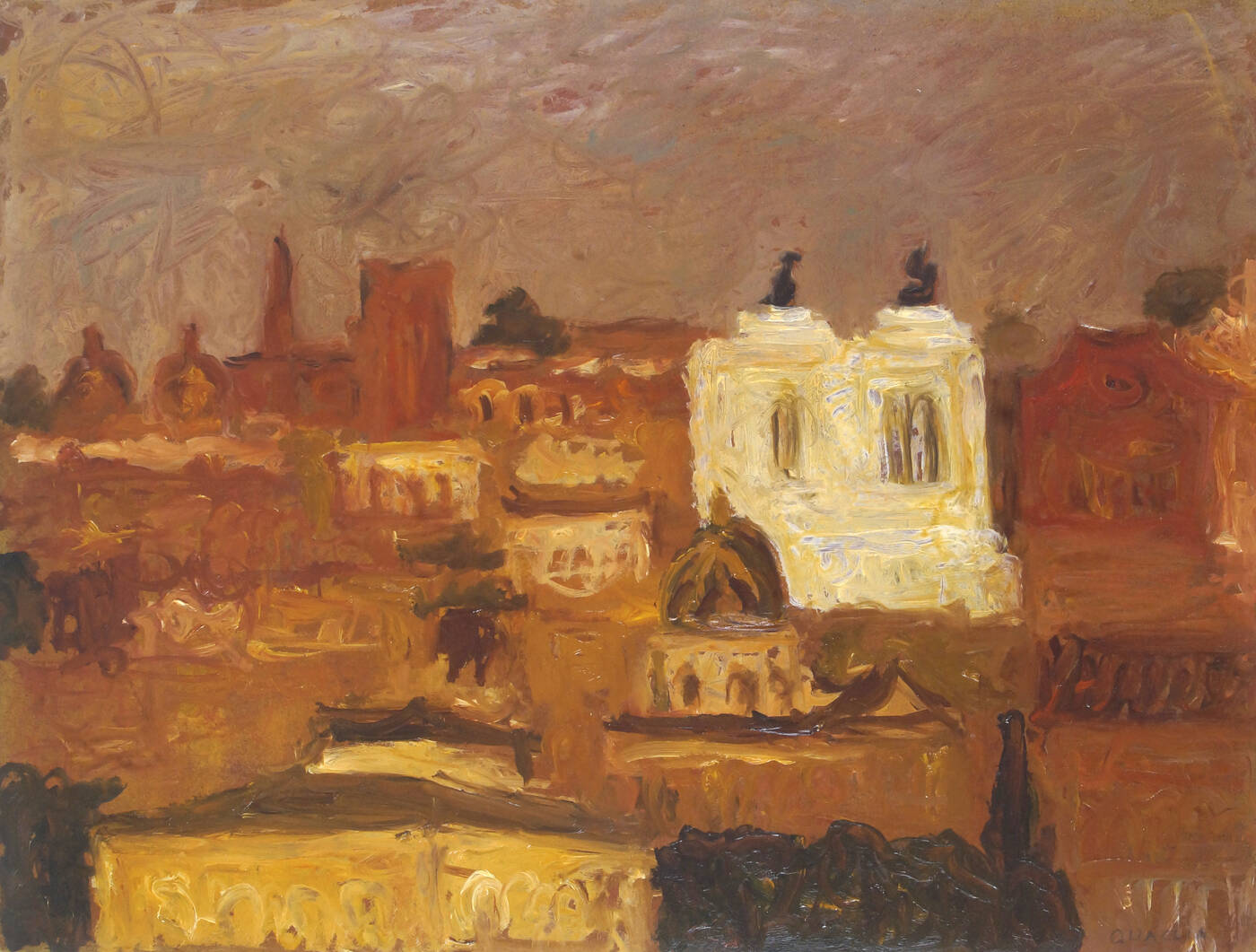 CARLO QUAGLIA - 'Veduta romana' 