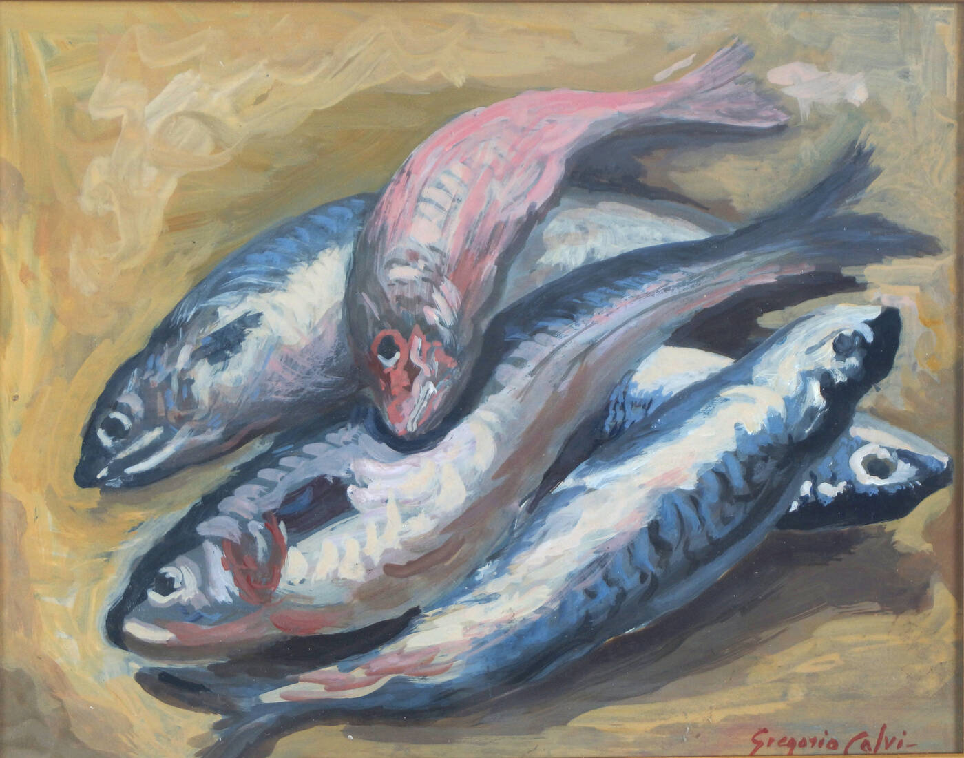 GREGORIO CALVI DI BERGOLO - 'Pesci'