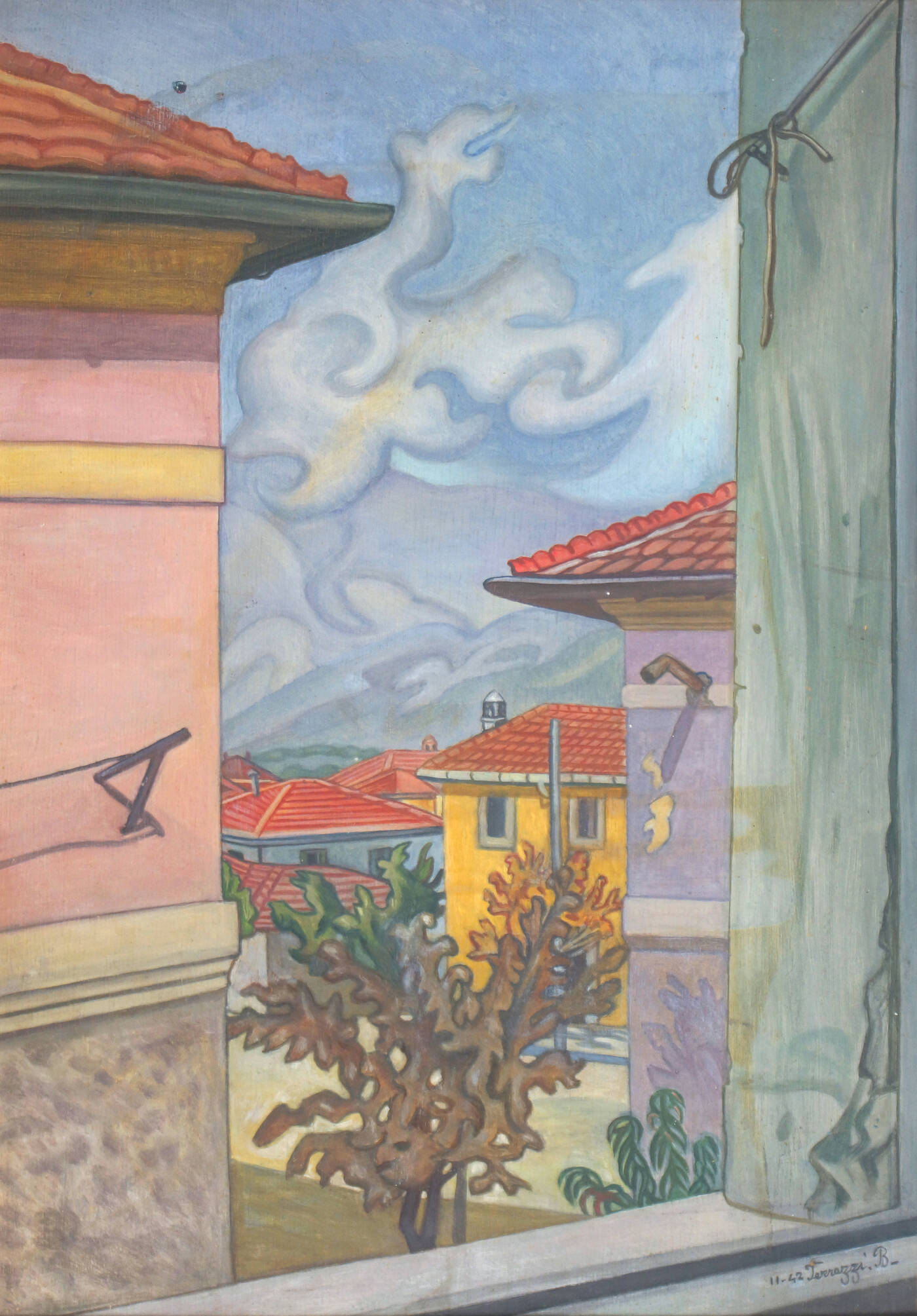 BENVENUTO FERRAZZI - 'Dalla terrazza' novembre 1942