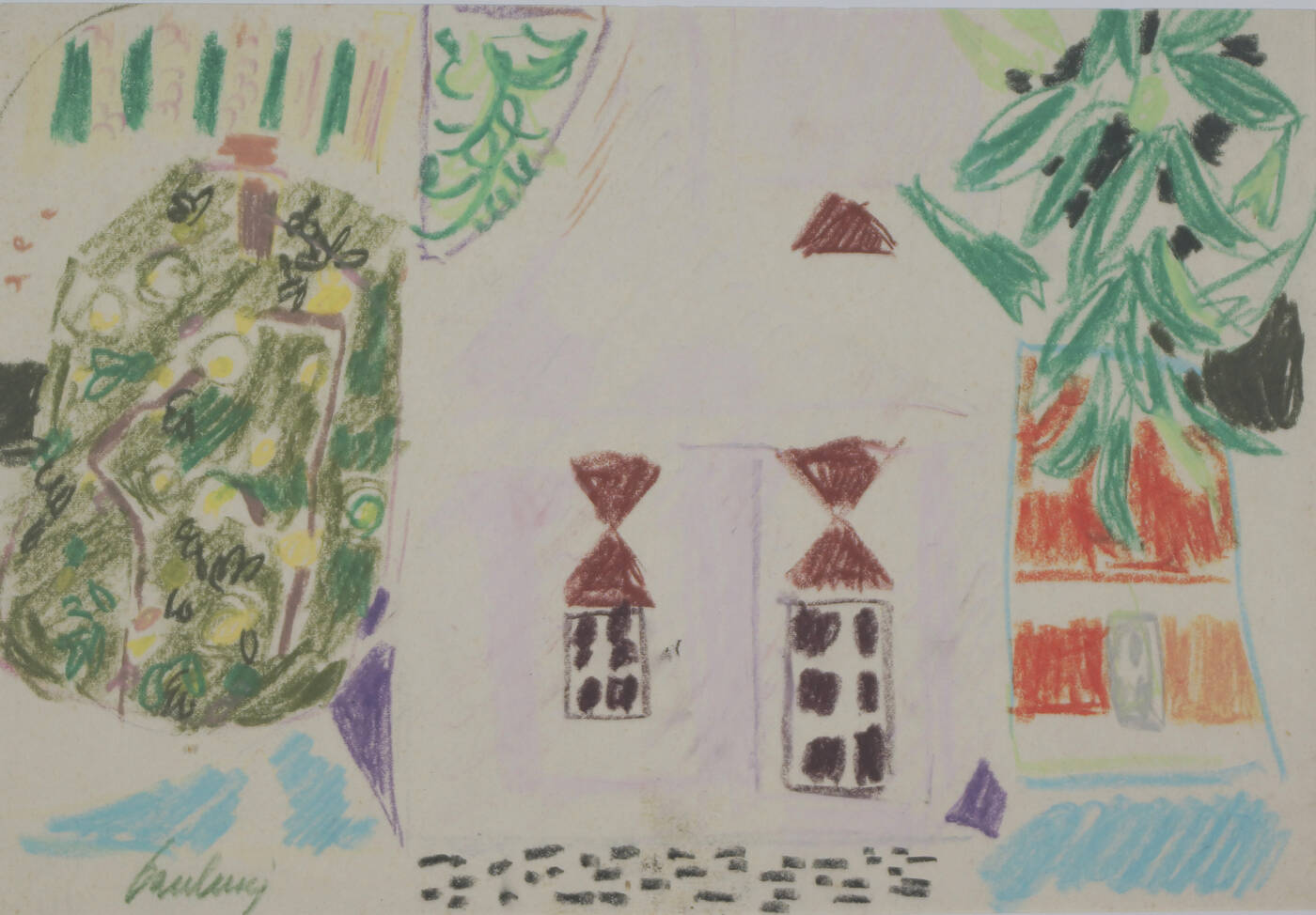 ENRICO PAULUCCI - 'Paesaggio a Bossolasco' 