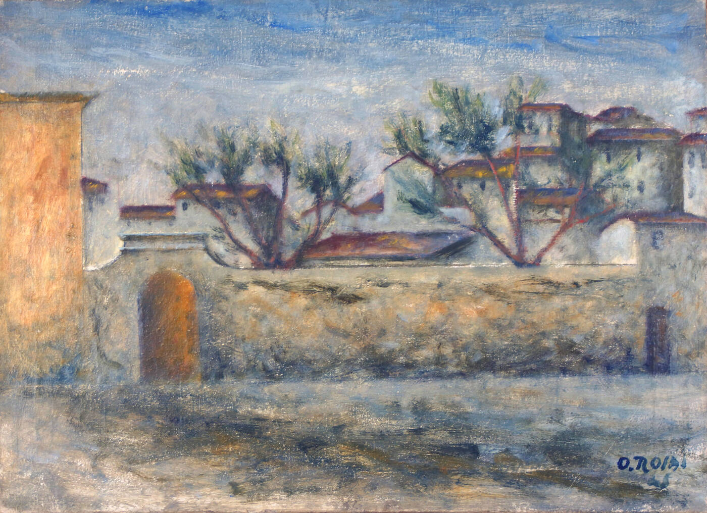 OTTONE ROSAI - 'Piazza del Carmine' 1945