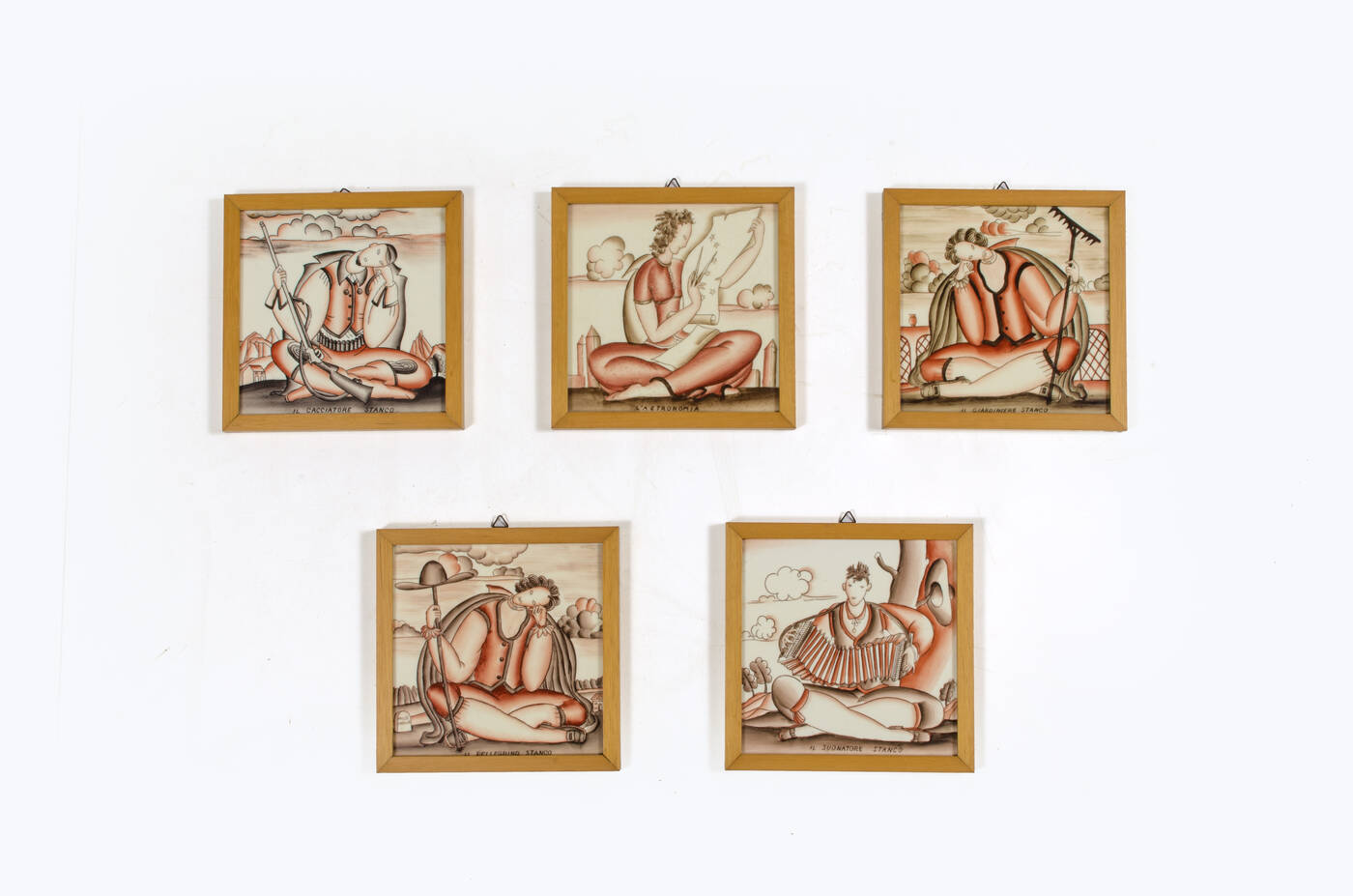 GIO PONTI - L'Astronomia, Il giardiniere stanco, Il suonatore stanco, Il giardiniere stanco, Il cacciatore stanco