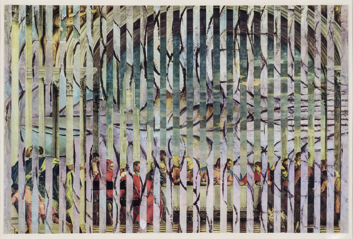 JIRI KOLAR - 'L'ultima cena tratta da Veronese' '70