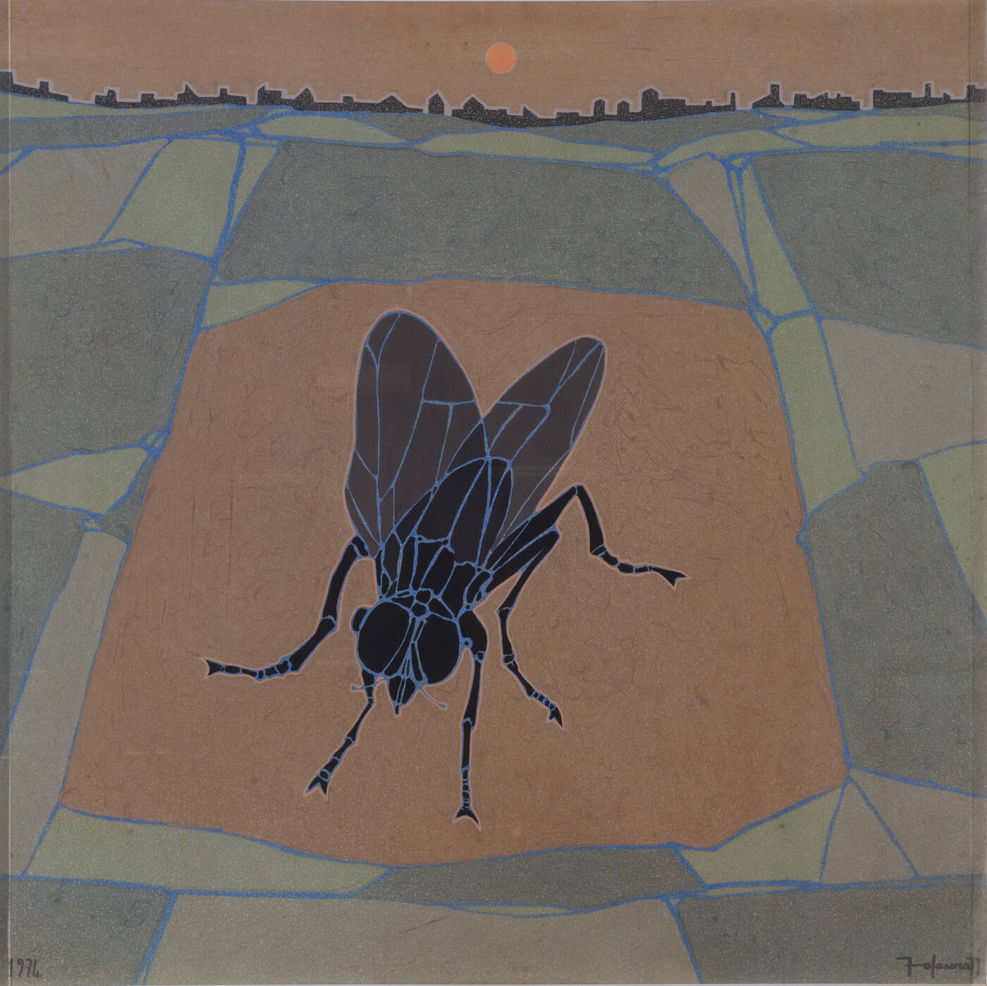 FRANCESCO CASORATI - 'La mosca' 1974