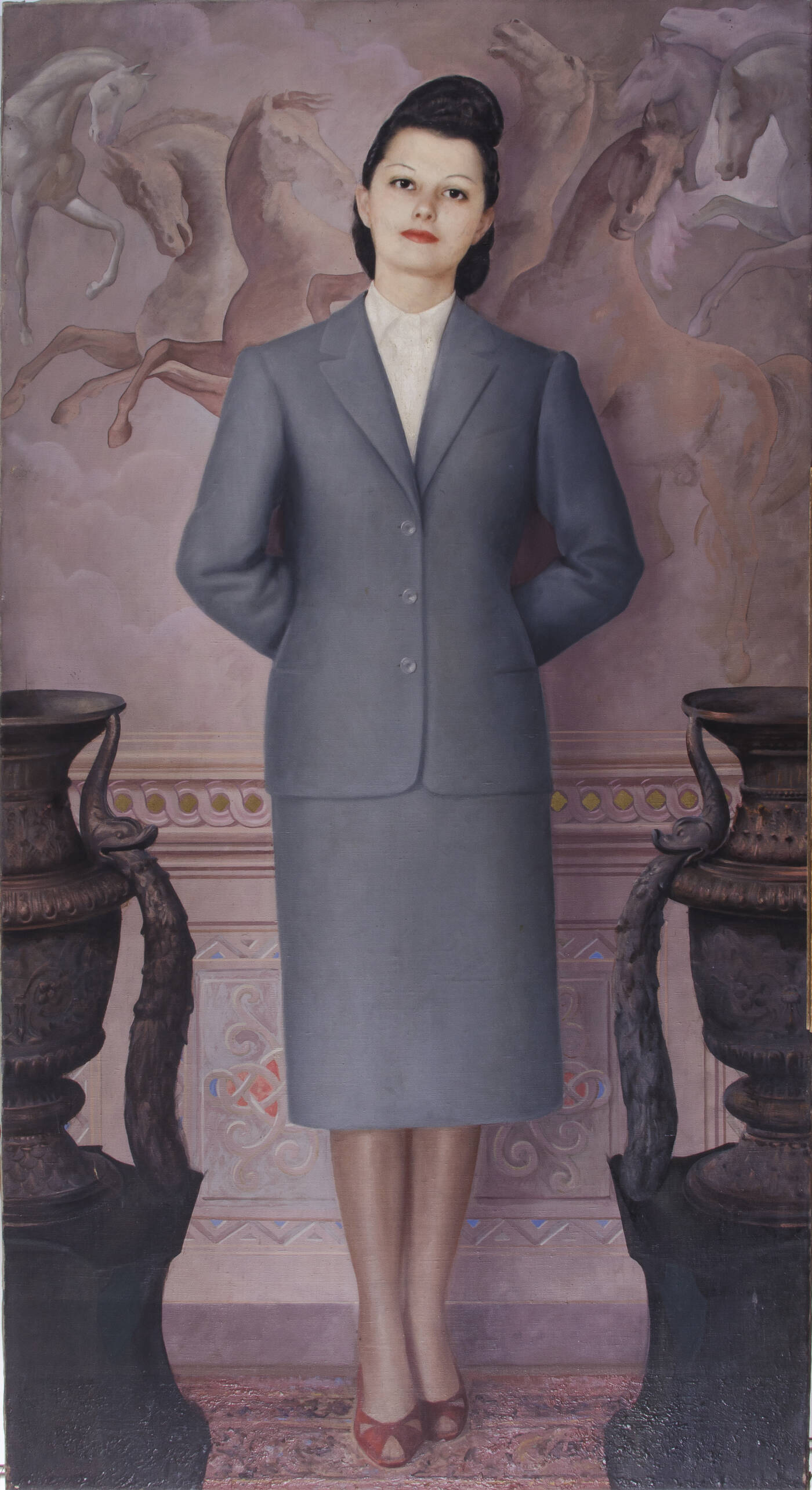 PITTORE ANONIMO - 'Ritratto femminile'