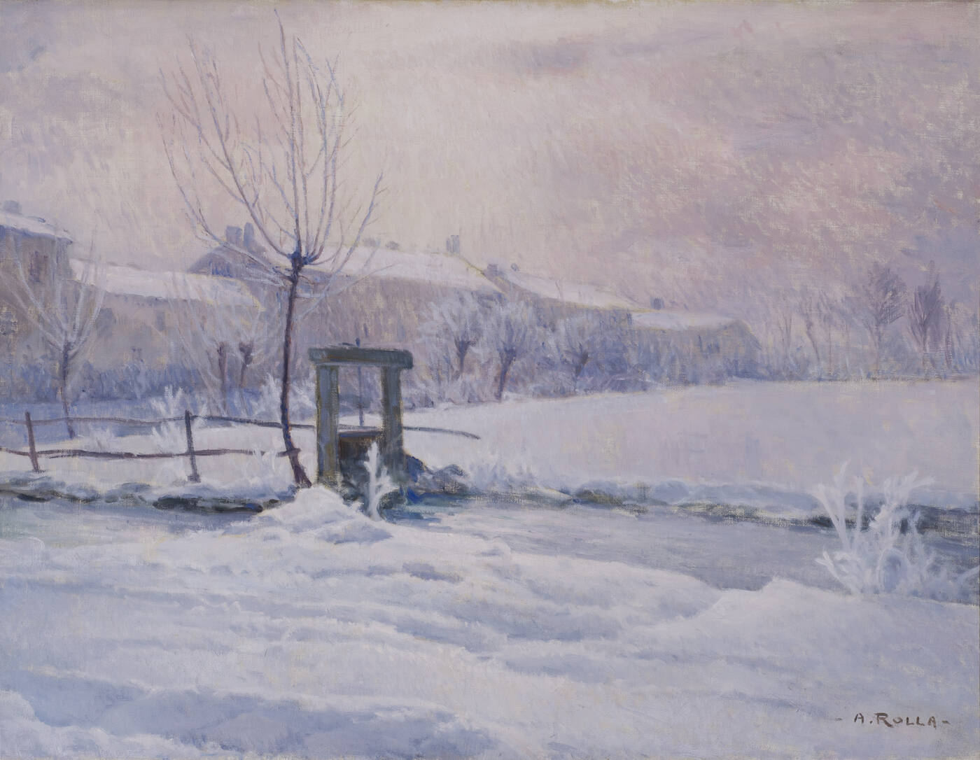 ADOLFO ROLLA - 'Brinata serale d'inverno'