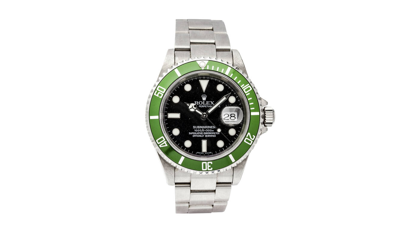 ROLEX - Oyster Perpetual Submariner, 'Ghiera verde', ref. 16610LV, anno 2005