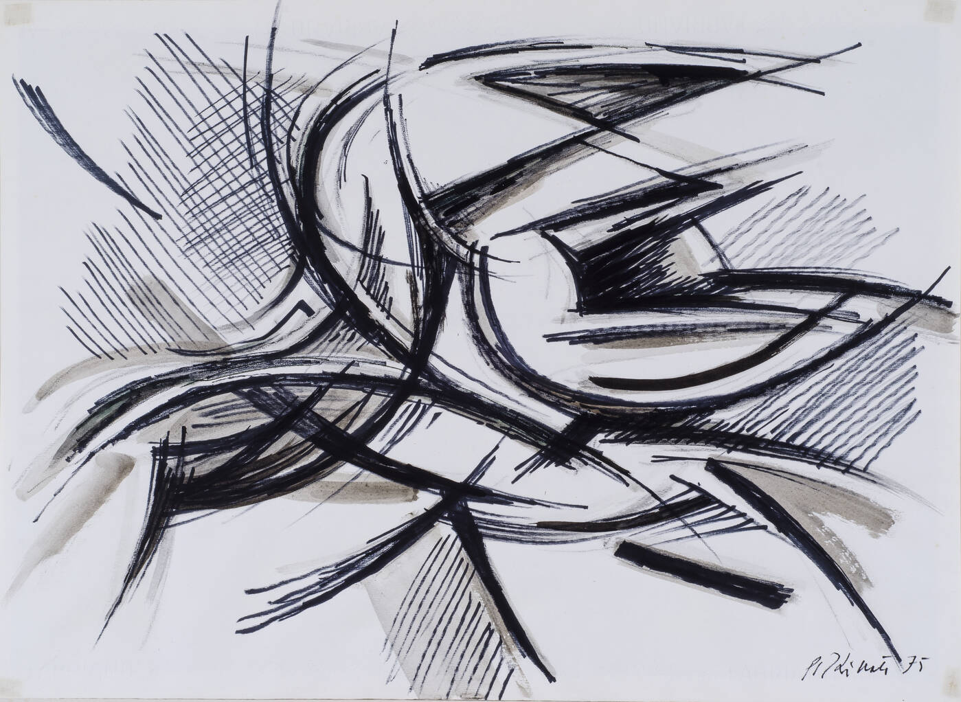 ARMANDO PIZZINATO - 'Composizione' 1975