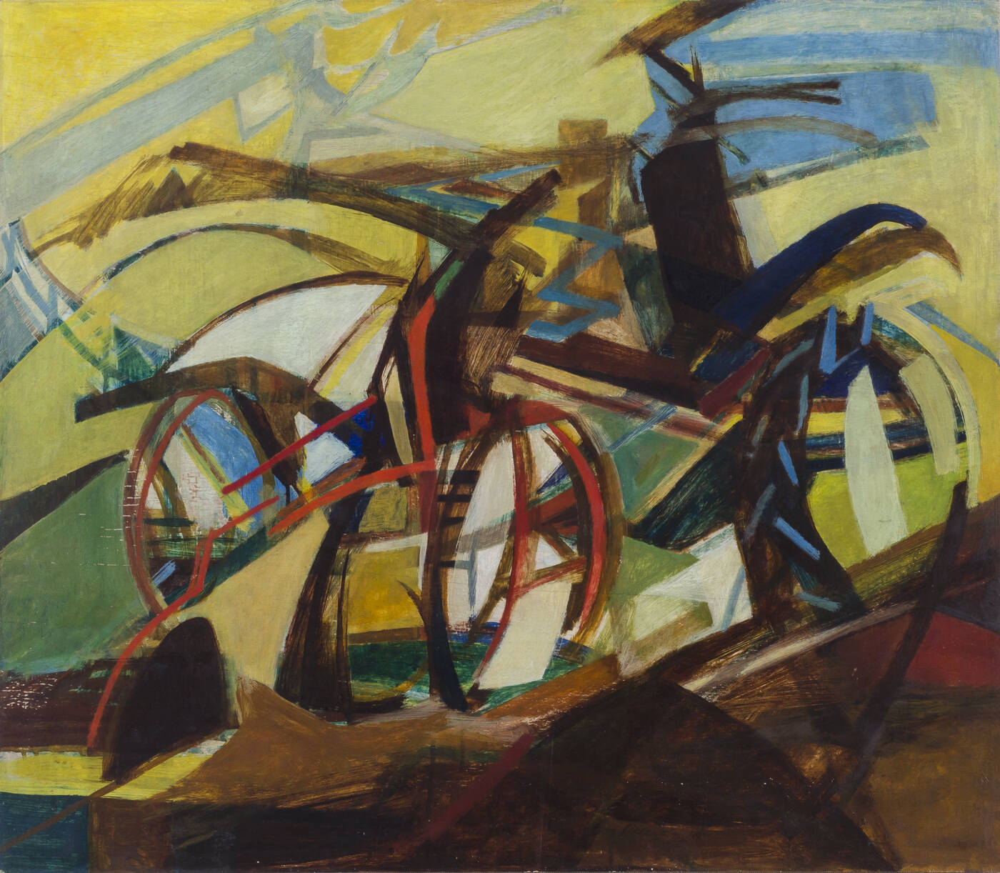 ARMANDO PIZZINATO - 'Paesaggio astratto' 1949