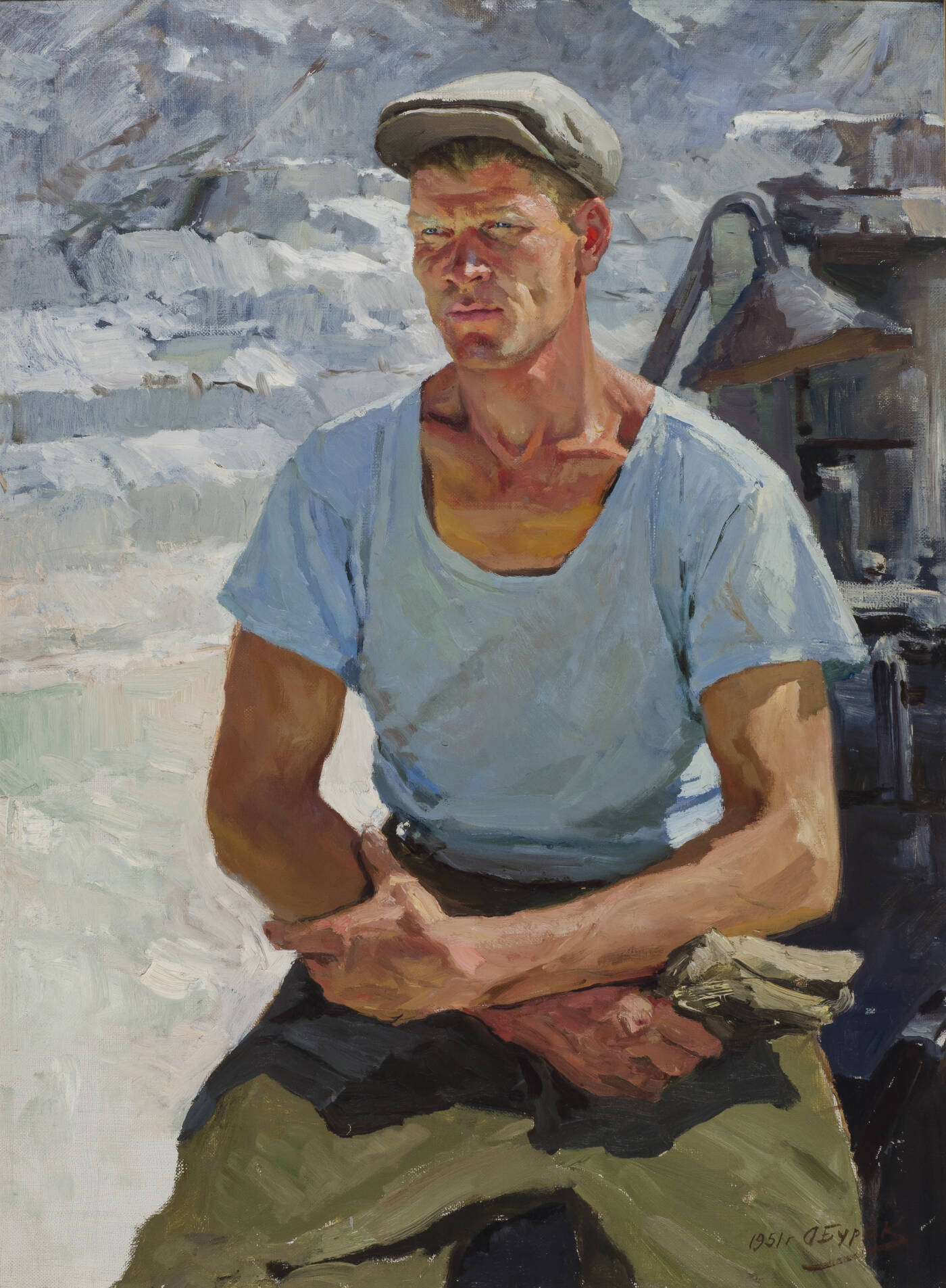 ALEXANDR FILIPPOVICH BURAK - 'Operaio' 1951