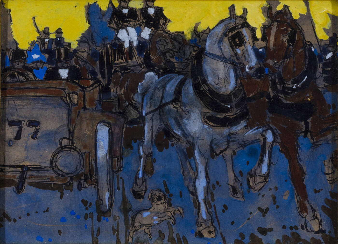 AROLDO BONZAGNI - 'San Siro- Pesage' 1911 ca