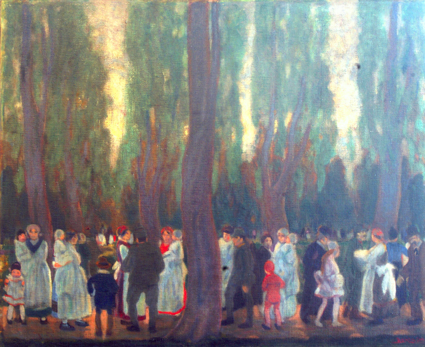 AROLDO BONZAGNI - 'Ai giardini pubblici' 1915