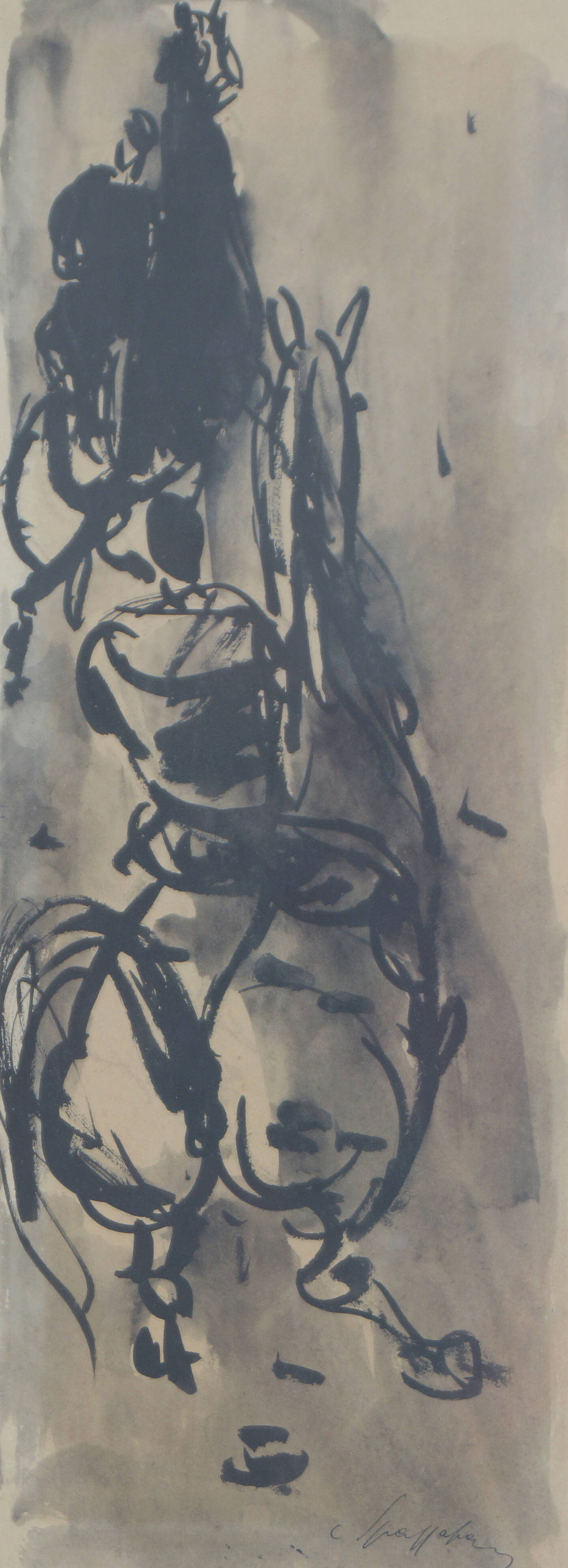 LUIGI SPAZZAPAN - 'Due cavalli con fantini' 1932 ca