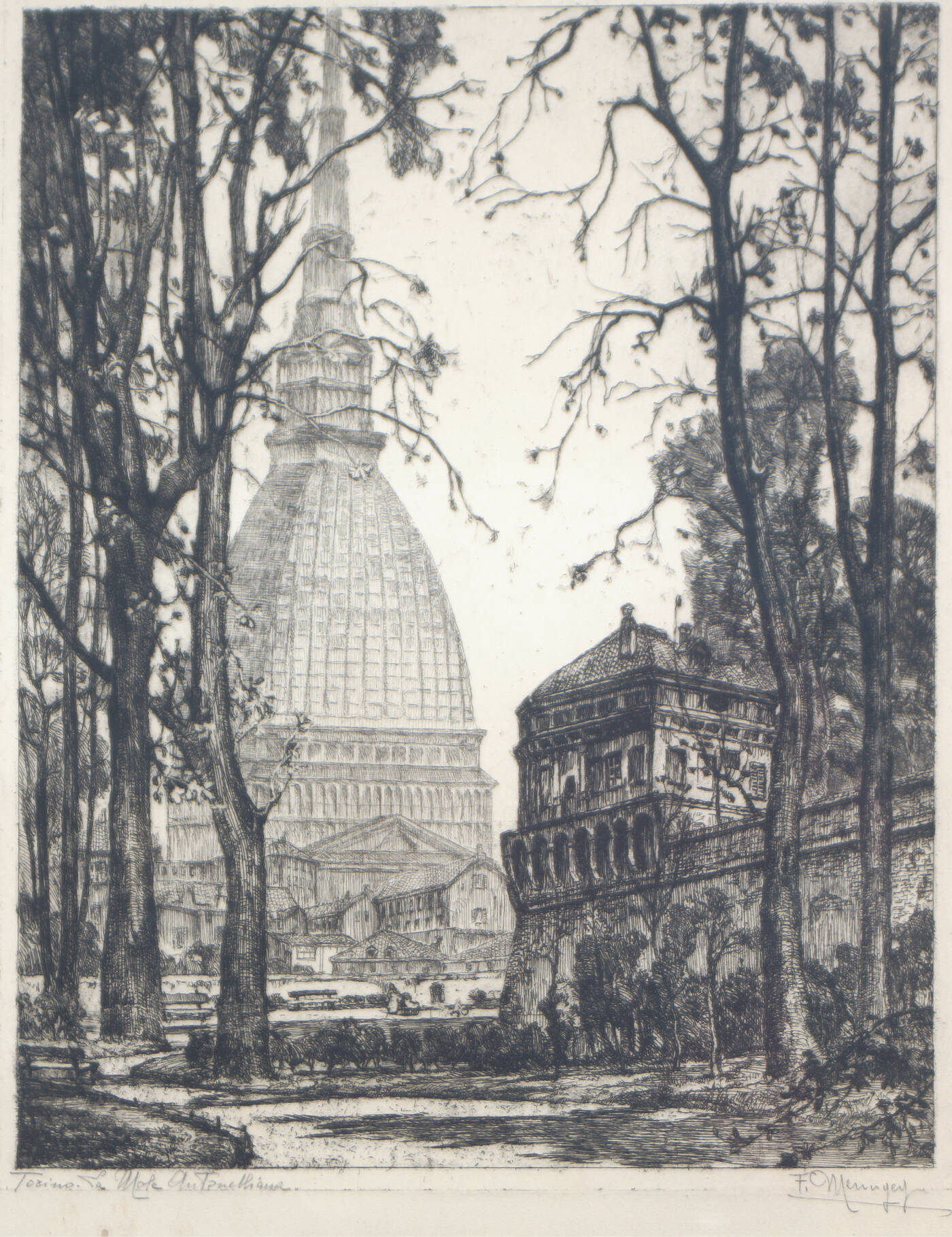 FRANCESCO MENNYEY - 'Torino - La Mole Antonelliana'