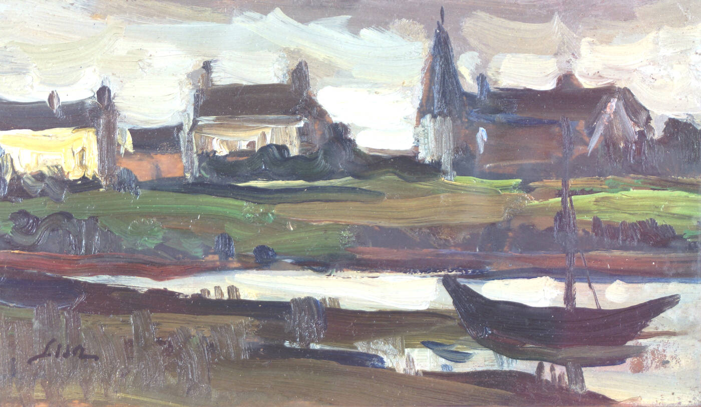 MARIO LISA - 'Dintorni di Vannes (Bretagna)' 1957