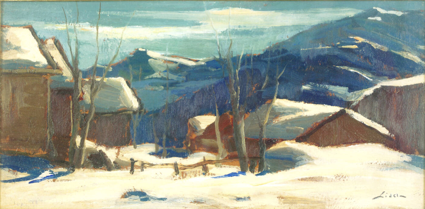 MARIO LISA - 'Casolari della Rho -  Bardonecchia' 1949