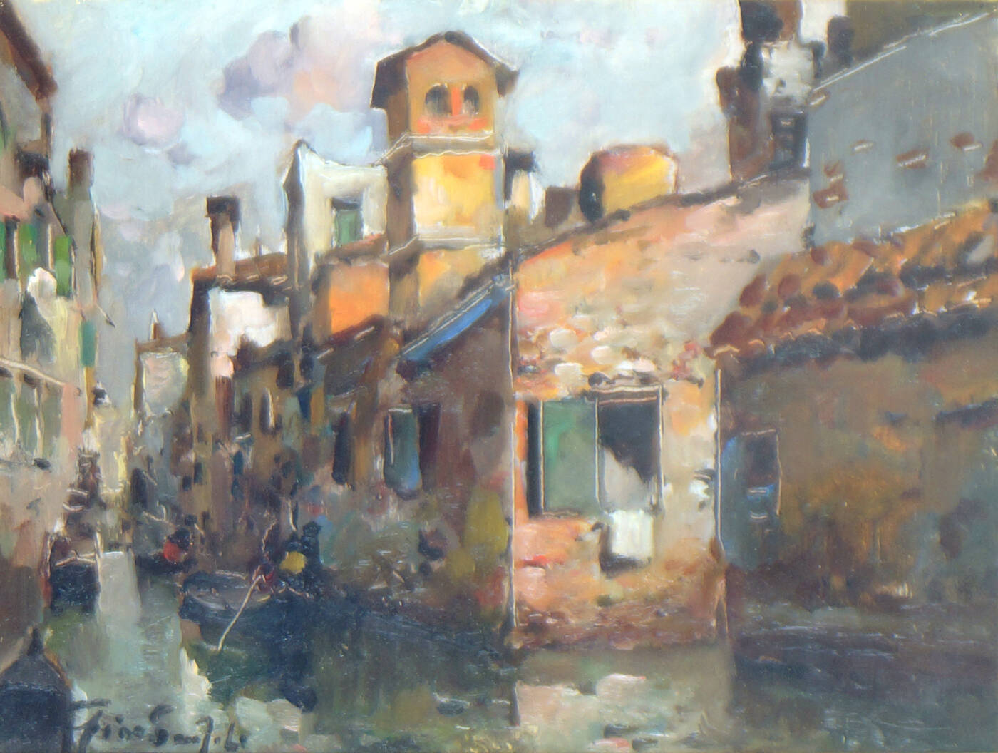 FELICE GIORDANO - 'Sul Retrone Vicenza' 1940