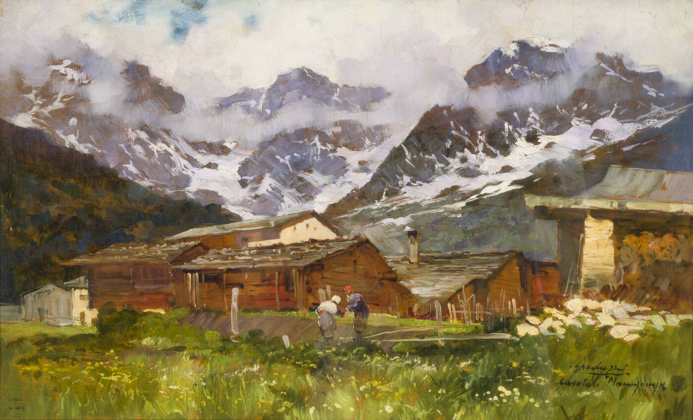 CESARE GHEDUZZI - 'Casolari a Pecetto di Macugnaga'