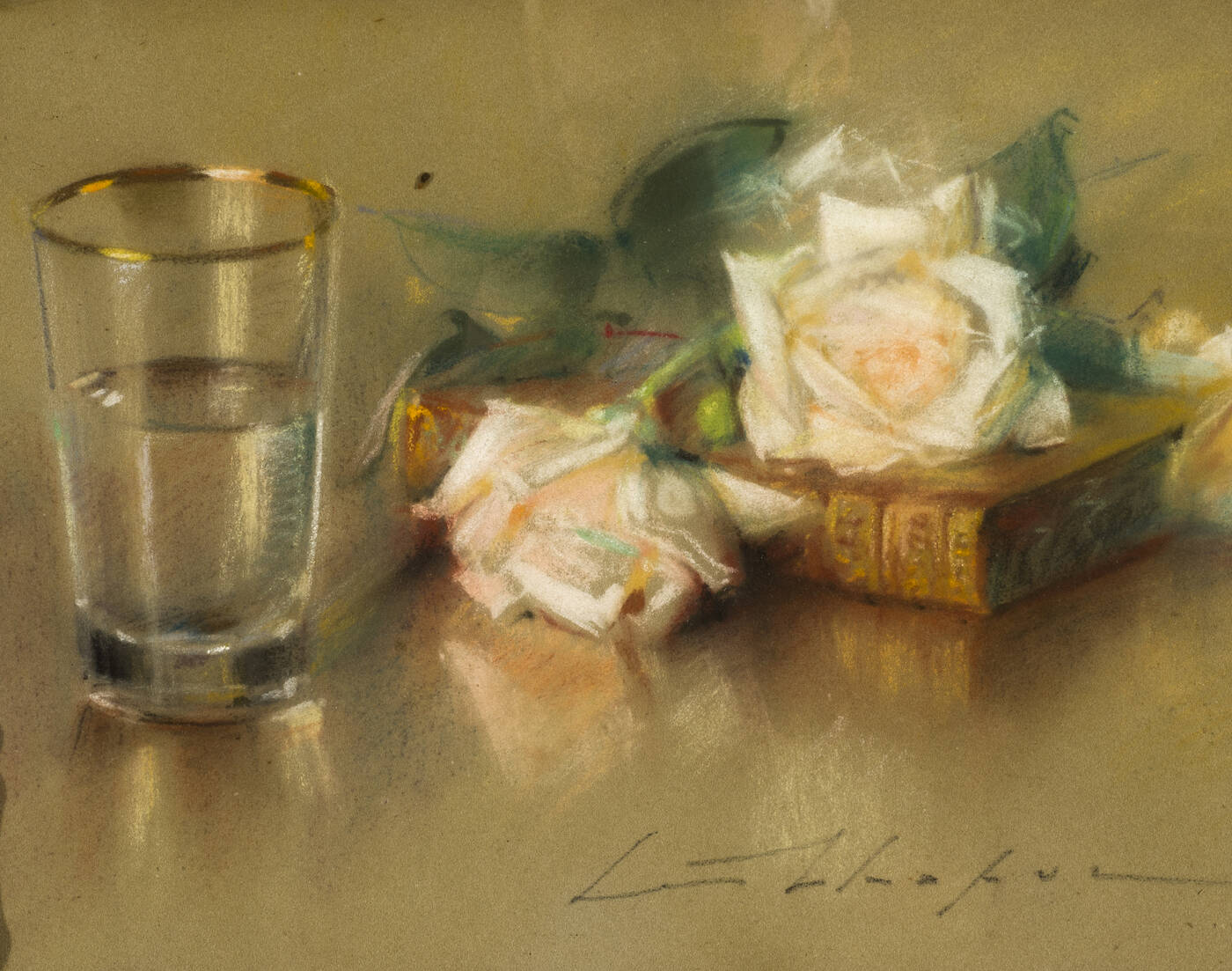 PITTORE NON IDENTIFICATO - 'Natura morta con le rose'