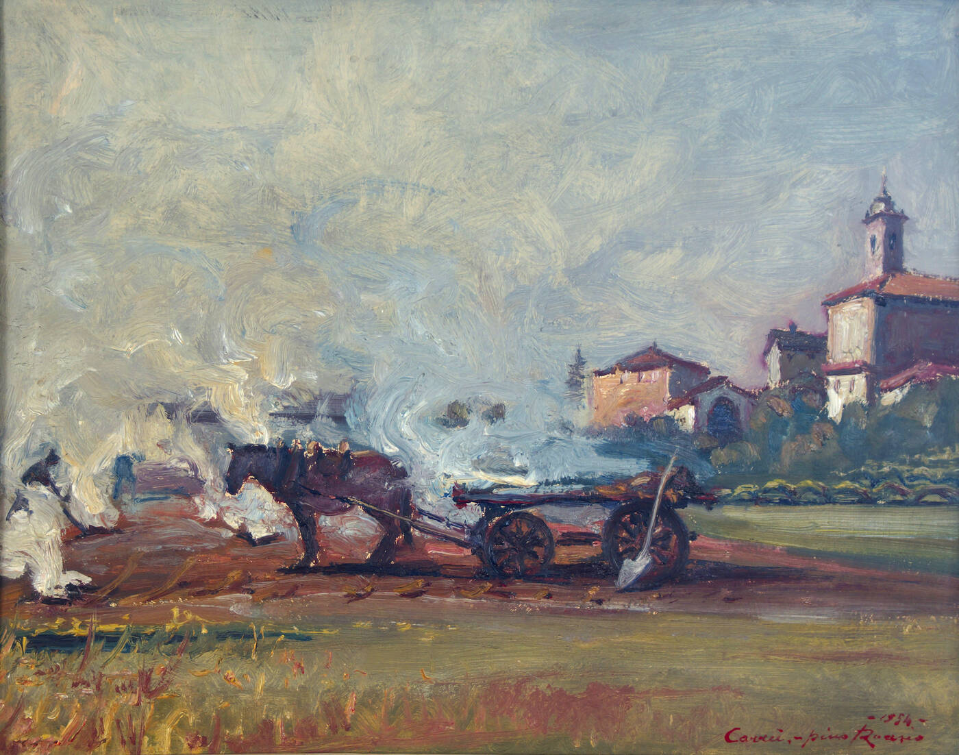 PINO ROASIO - 'La bruciatura degli sterpi' Carrù 6/9/1954