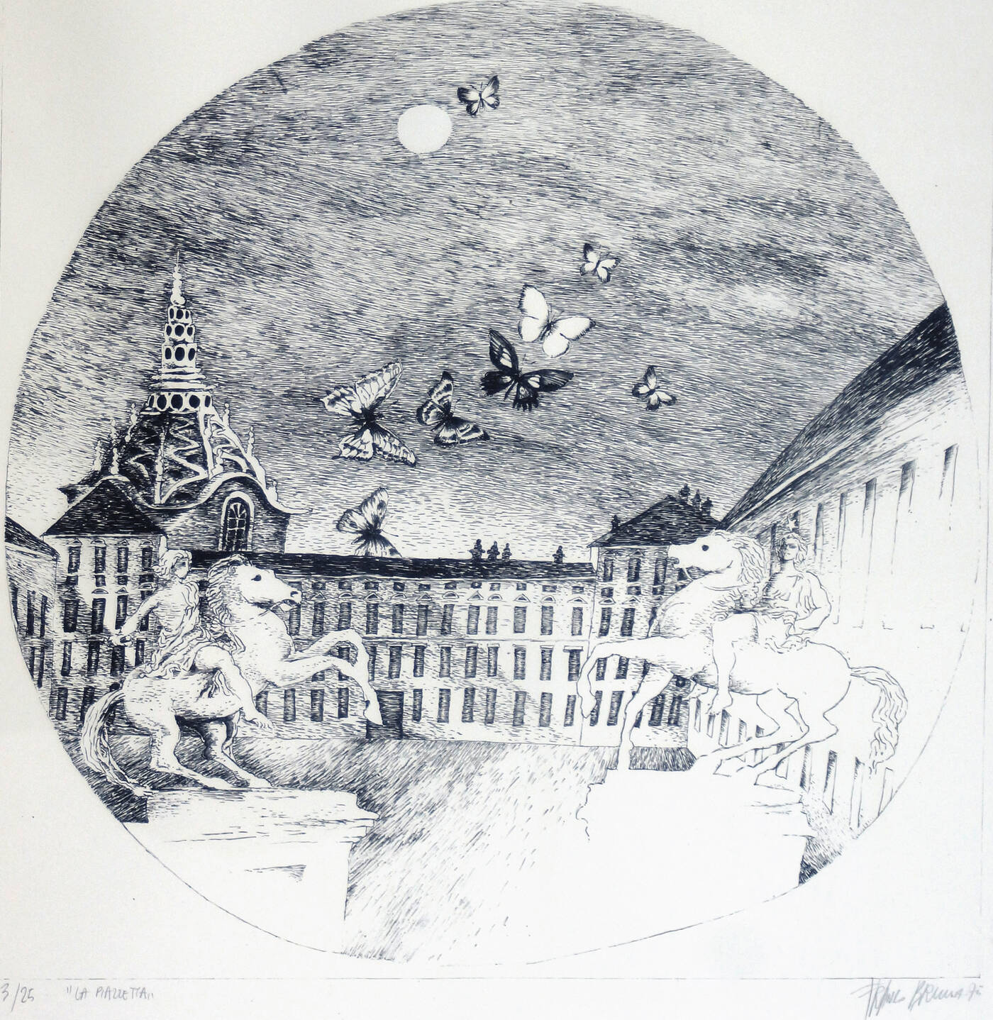 FRANCO BRUNA - 'La piazzetta' 1975