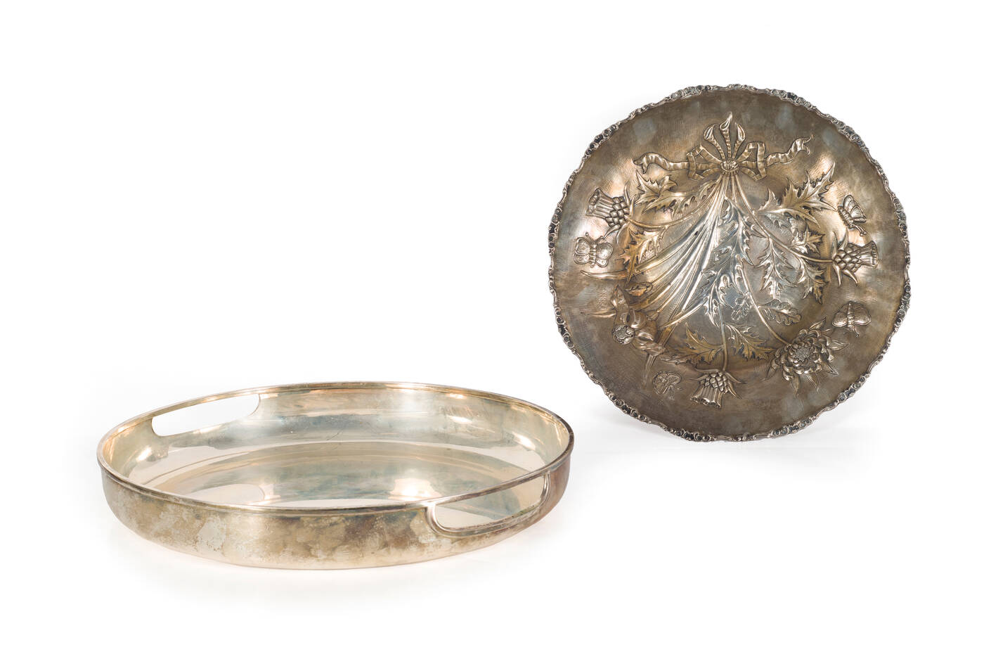 LOTTO DI DUE OGGETTI IN ARGENTO